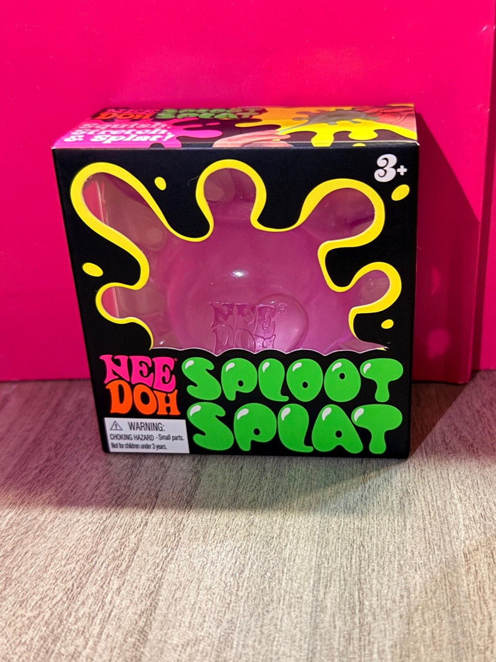 Authentic Needoh Sploot Splat-Pink